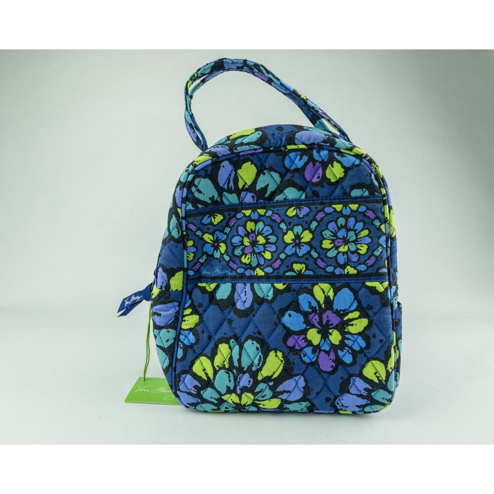 Vera Bradley Blue "Indigo Pop" Insulated Lunch Bunch Bag New with Tags